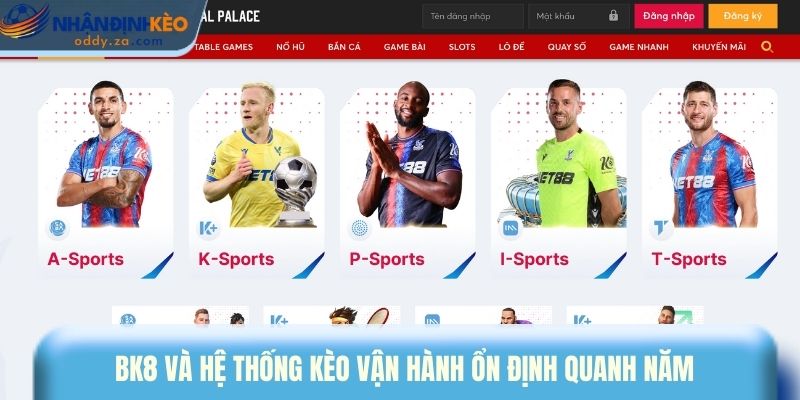 BK8 và hệ thống kèo vận hành ổn định quanh năm