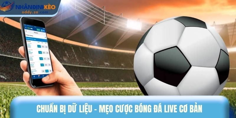 Mẹo Cược Rung (Live): Cách Vào Tiền Thông Minh Theo Trận Đấu 1 Chuẩn bị dữ liệu - mẹo cược bóng đá live cơ bản