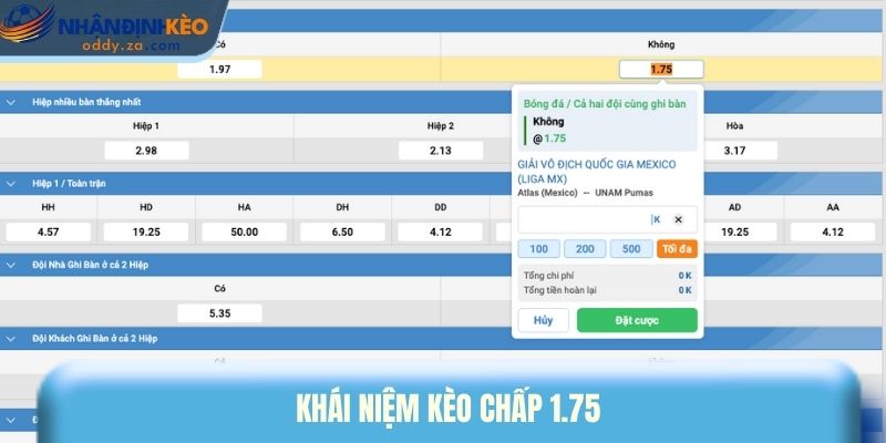 Kèo Chấp 1.75 (1 3/4) Là Gì? Mẹo Đánh Kèo Chấp Sâu Thắng Đậm 1 Khái niệm kèo chấp 1.75