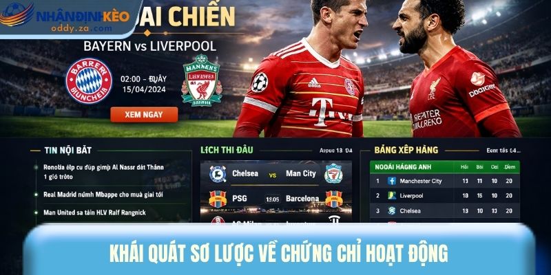 Chứng Chỉ Hoạt Động: Bảo Chứng Uy Tín Của Nhận Định Kèo Oddy 1 Khái quát sơ lược về chứng chỉ hoạt động