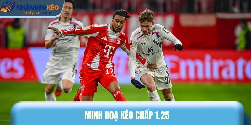 Kèo Chấp 1.25 (1 1/4) Là Gì? Kinh Nghiệm Soi Kèo Luôn Thắng 2 Minh hoạ kèo chấp 1.25